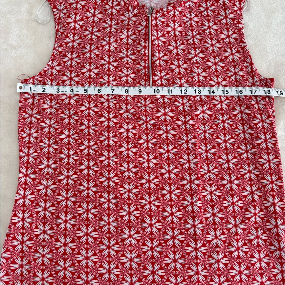 Women's Red Patterned Top - Picture 5 of 7